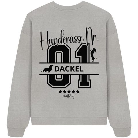 Nr. 01 Dackel - Organic Oversize Sweatshirt