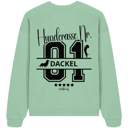 Nr. 01 Dackel - Organic Oversize Sweatshirt