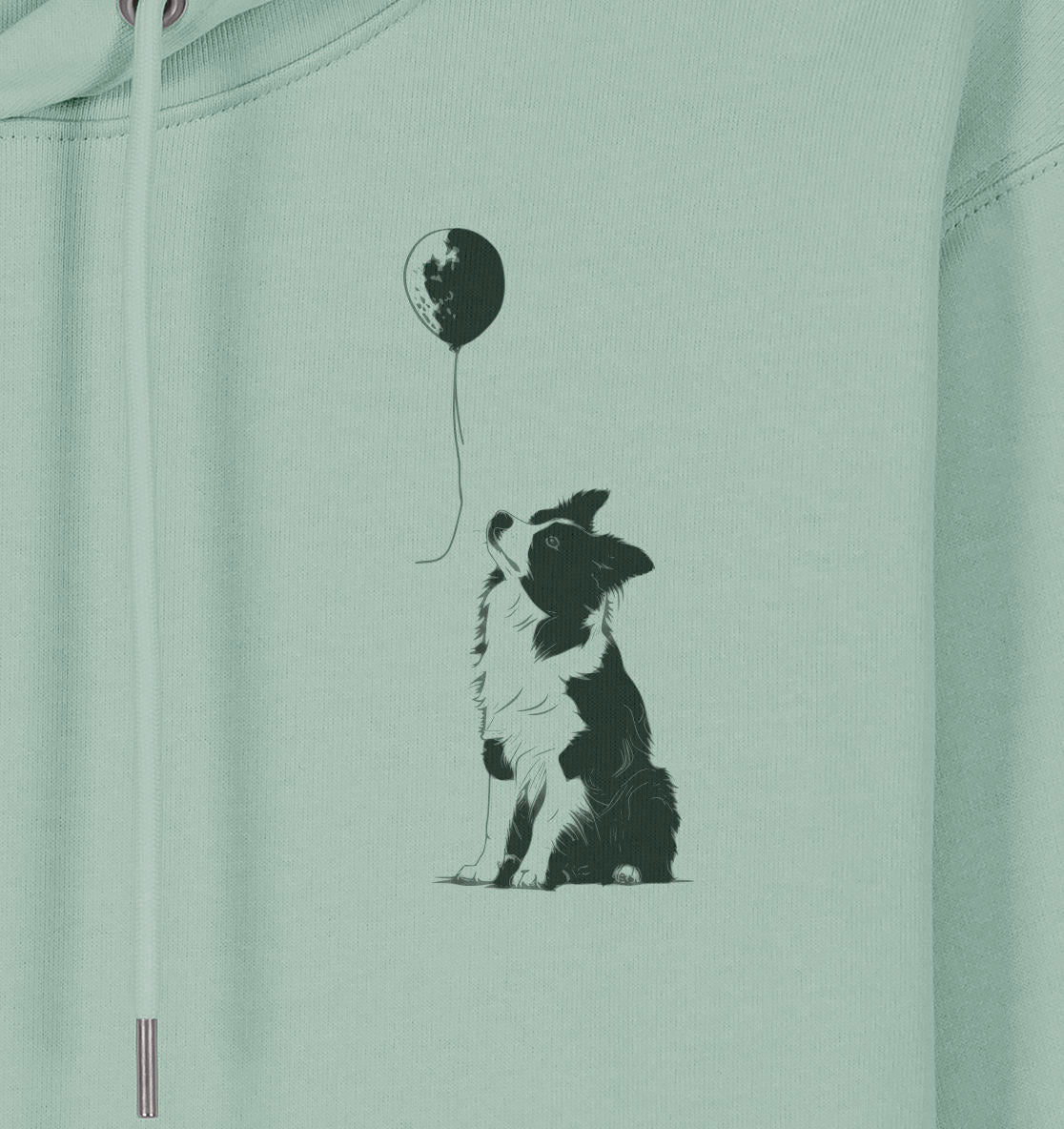 Ballon Border Collie - Organic Hoodie