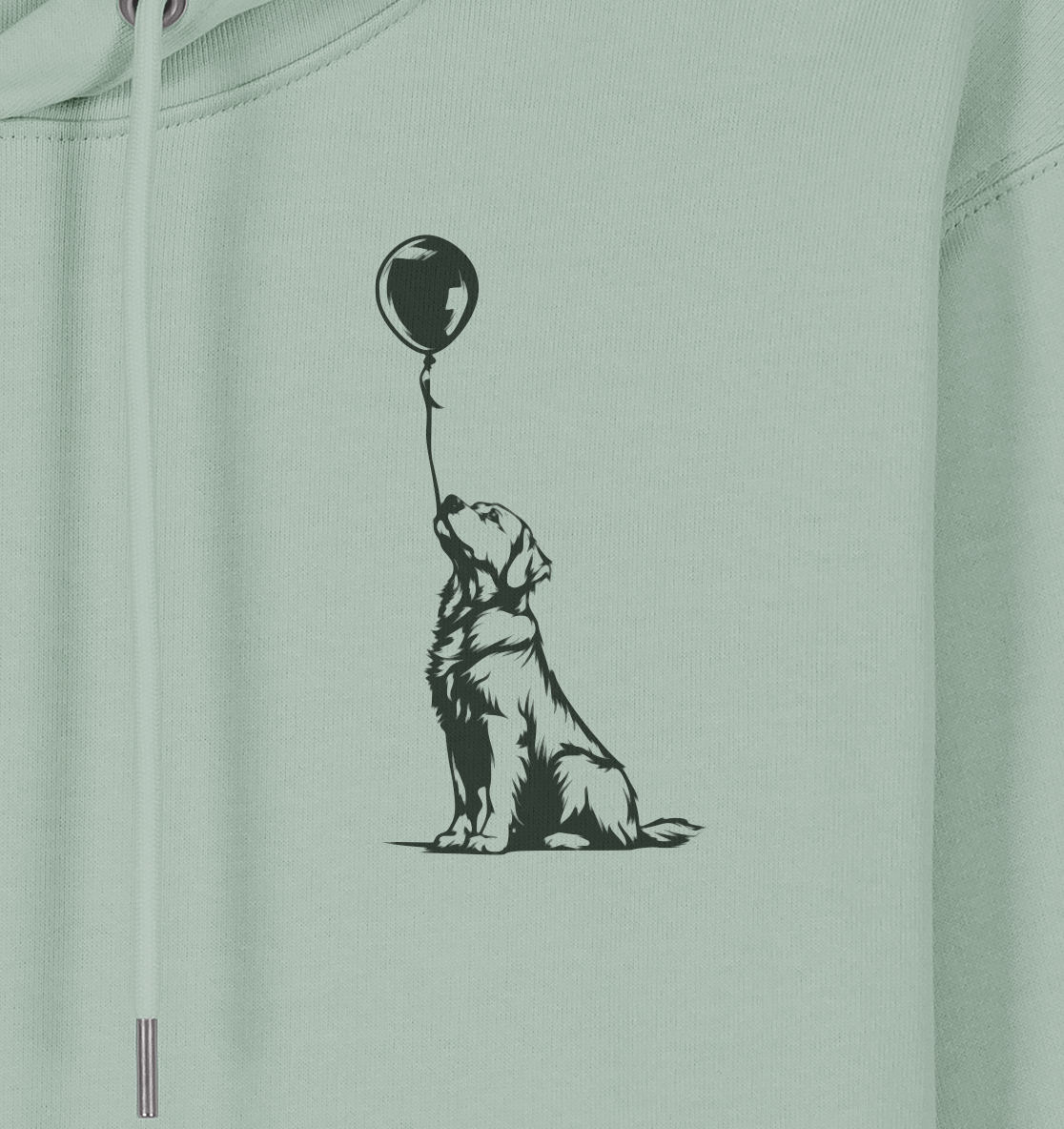 Ballon Golden Retriever - Organic Hoodie