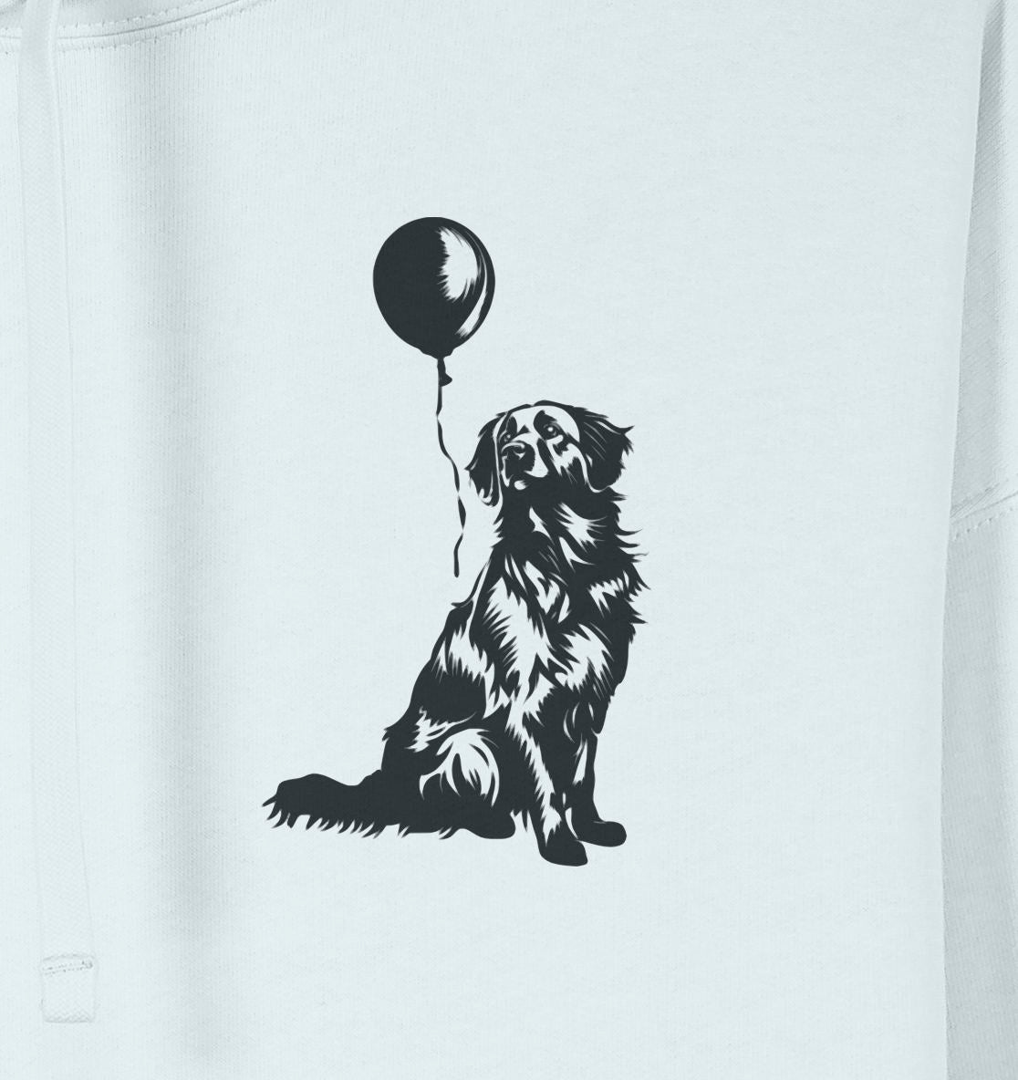 Ballon Flat Coated Retriever - Organic Oversize Hoodie