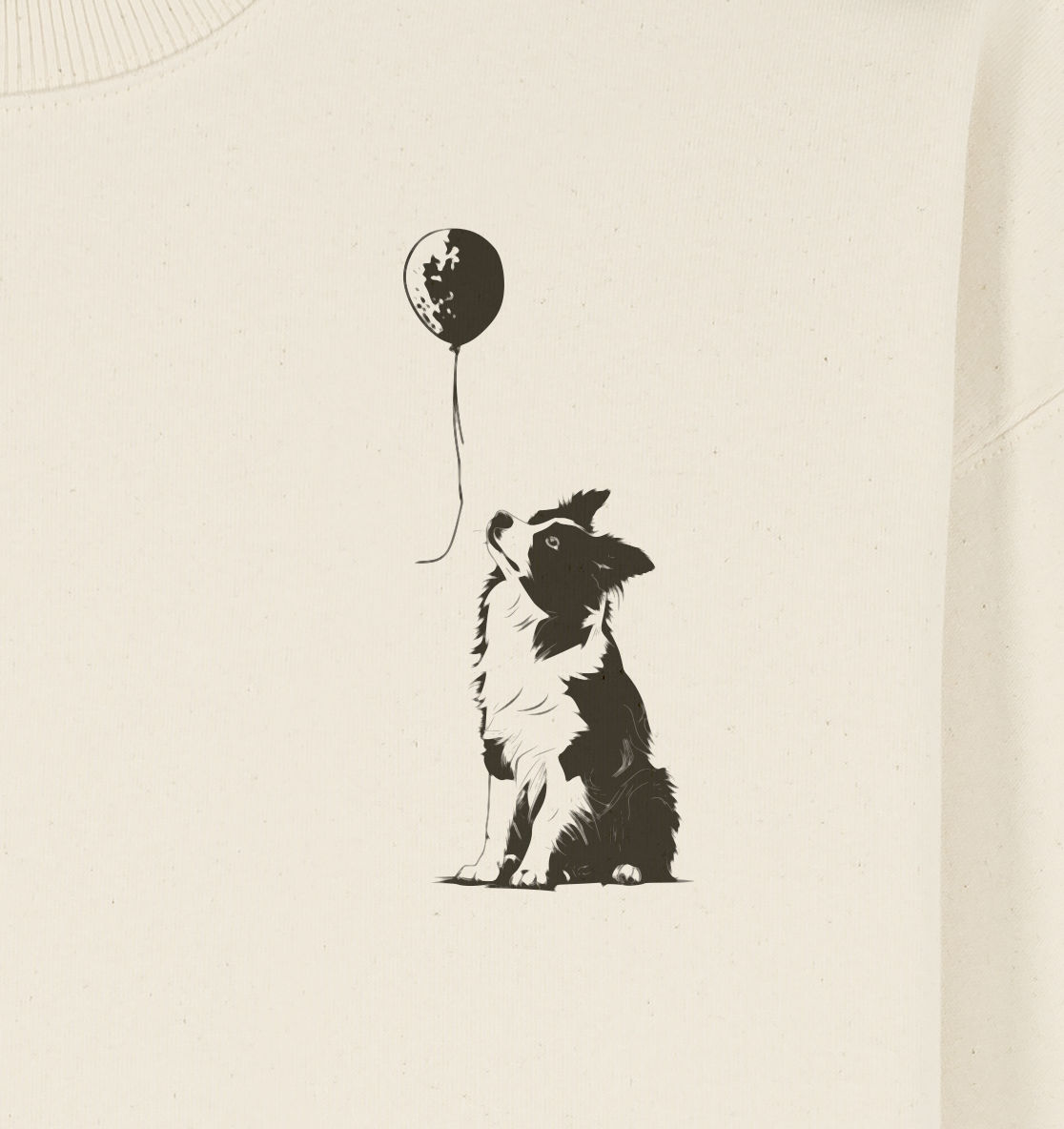 Ballon Border Collie - Organic Oversize Sweatshirt