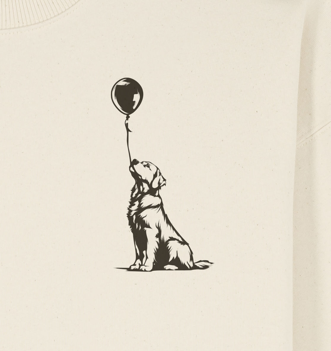 Ballon Golden Retriever - Organic Oversize Sweatshirt