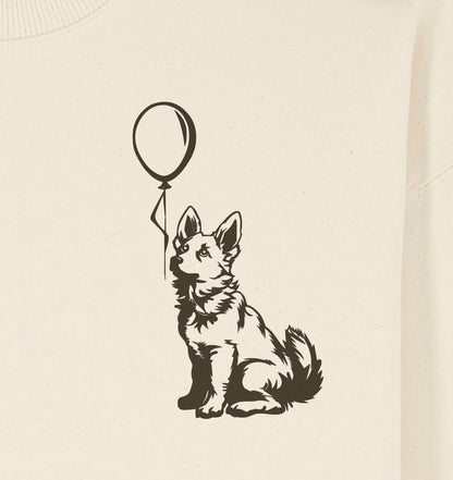 Ballon Weißer Schäferhund - Organic Oversize Sweatshirt