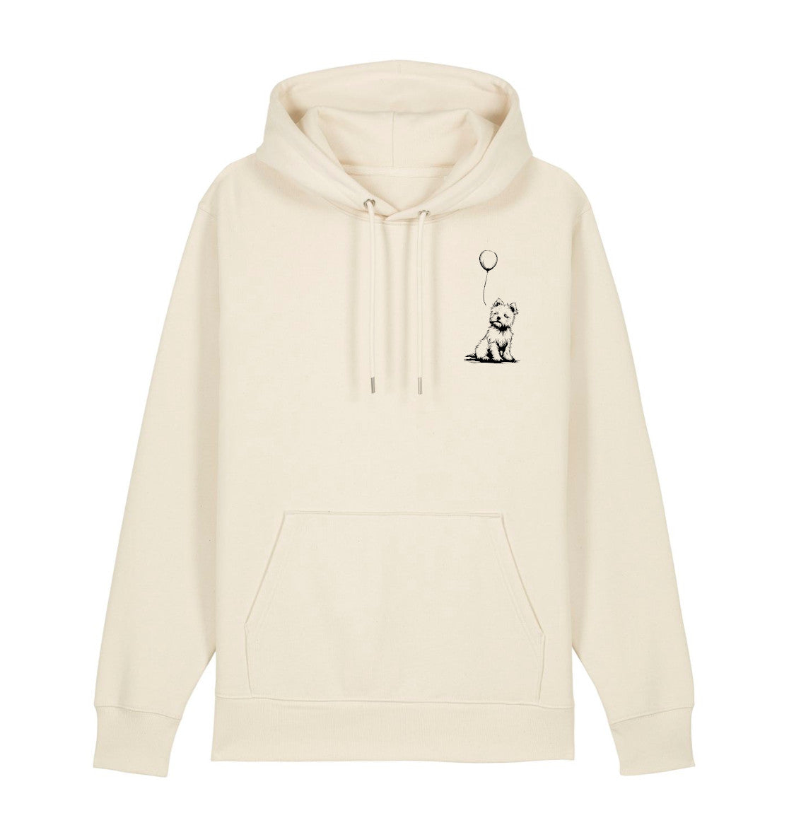 Ballon West Highland White Terrier - Organic Hoodie