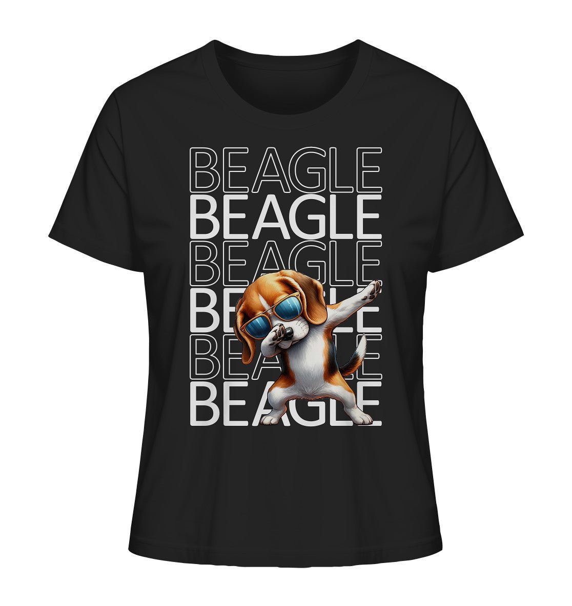 Beagle Dab - Ladies Organic Shirt - Multitalenty