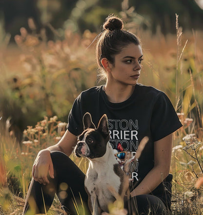 Boston Terrier Dab - Ladies Organic Shirt - Multitalenty