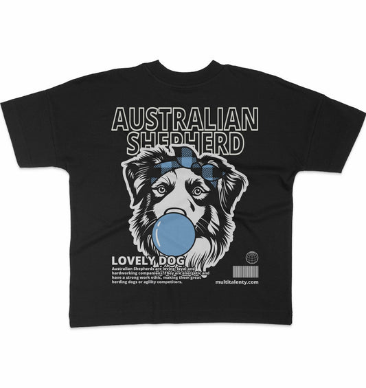 Bubble Gum Aussie (blau) - Organic Oversize Shirt - Multitalenty