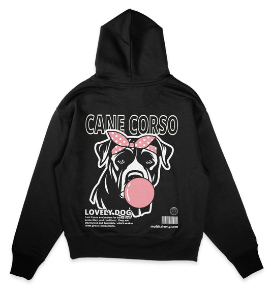 Bubble Gum Cane Corso (rosa) - Organic Oversize Hoodie - Multitalenty