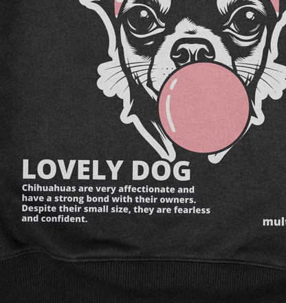 Bubble Gum Chihuahua (rosa) - Organic Oversize Hoodie - Multitalenty