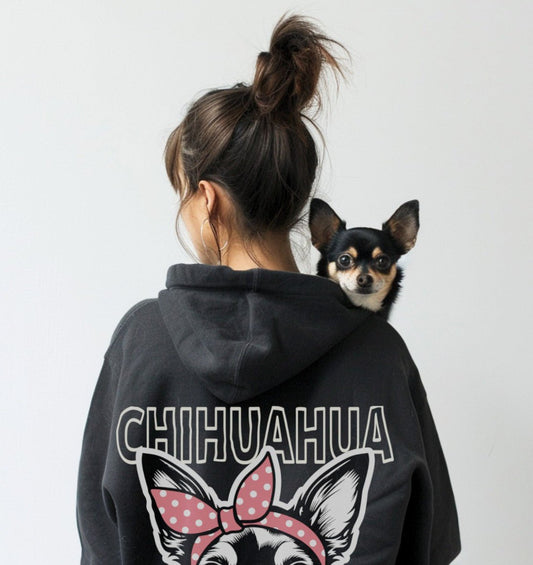 Bubble Gum Chihuahua (rosa) - Organic Oversize Hoodie - Multitalenty