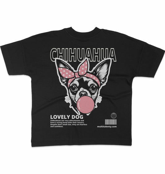 Bubble Gum Chihuahua (rosa) - Organic Oversize Shirt - Multitalenty