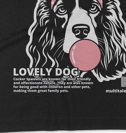 Bubble Gum Cocker Spaniel (rosa) - Organic Oversize Shirt - Multitalenty