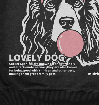 Bubble Gum Cocker Spaniel (rosa) - Organic Oversize Sweatshirt - Multitalenty