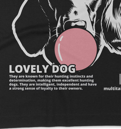 Bubble Gum Dachshund (rosa) - Organic Oversize Shirt - Multitalenty