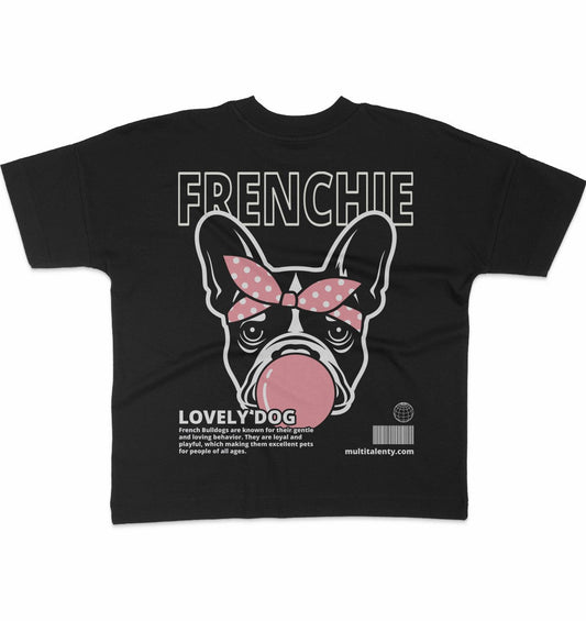 Bubble Gum Frenchie (rosa) - Organic Oversize Shirt - Multitalenty