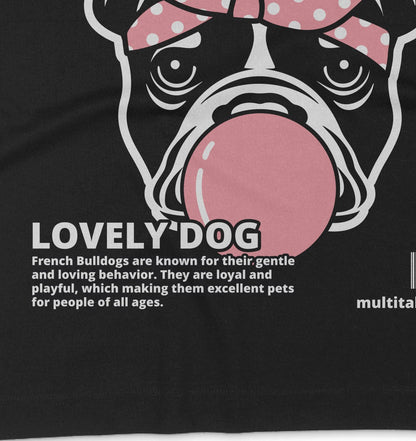 Bubble Gum Frenchie (rosa) - Organic Oversize Shirt - Multitalenty