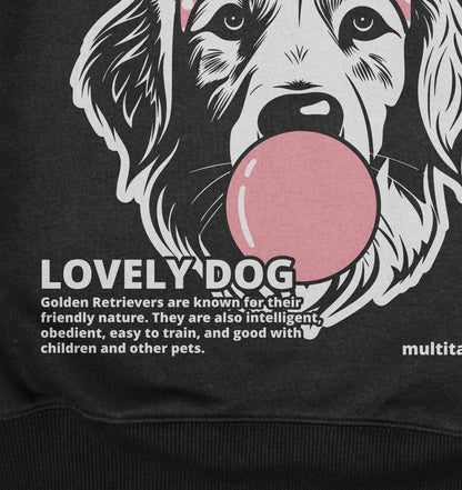 Bubble Gum Golden Retriever (rosa) - Organic Oversize Sweatshirt - Multitalenty