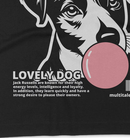 Bubble Gum Jack Russell (rosa) - Organic Oversize Shirt - Multitalenty