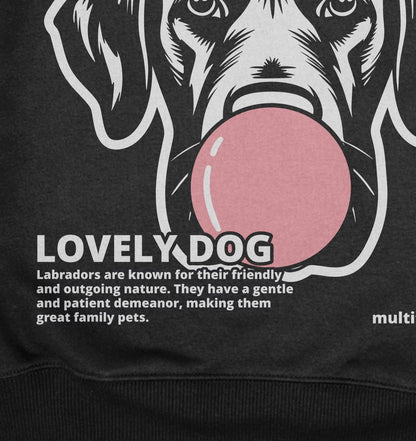 Bubble Gum Labrador (rosa) - Organic Oversize Hoodie - Multitalenty