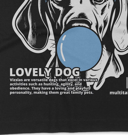 Bubble Gum Vizsla (blau) - Organic Oversize Shirt - Multitalenty