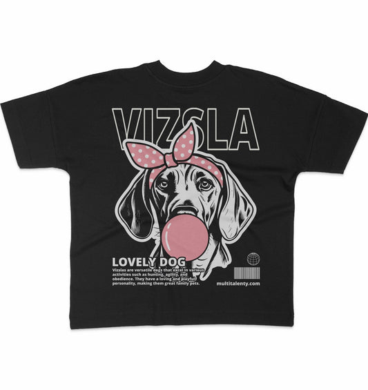 Bubble Gum Vizsla (rosa) - Organic Oversize Shirt - Multitalenty