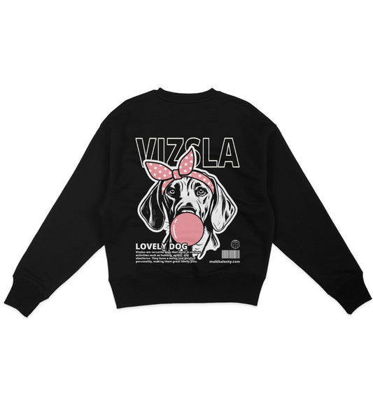 Bubble Gum Vizsla (rosa) - Organic Oversize Sweatshirt - Multitalenty