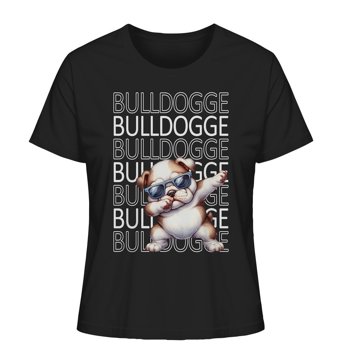 Bulldogge Dab - Ladies Organic Shirt - Multitalenty