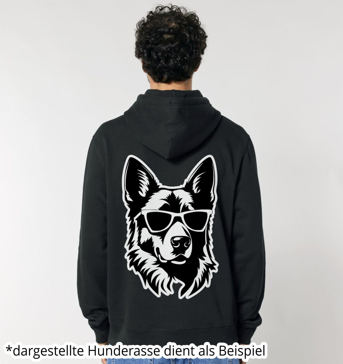 B&W Deutsche Dogge - Organic Hoodie