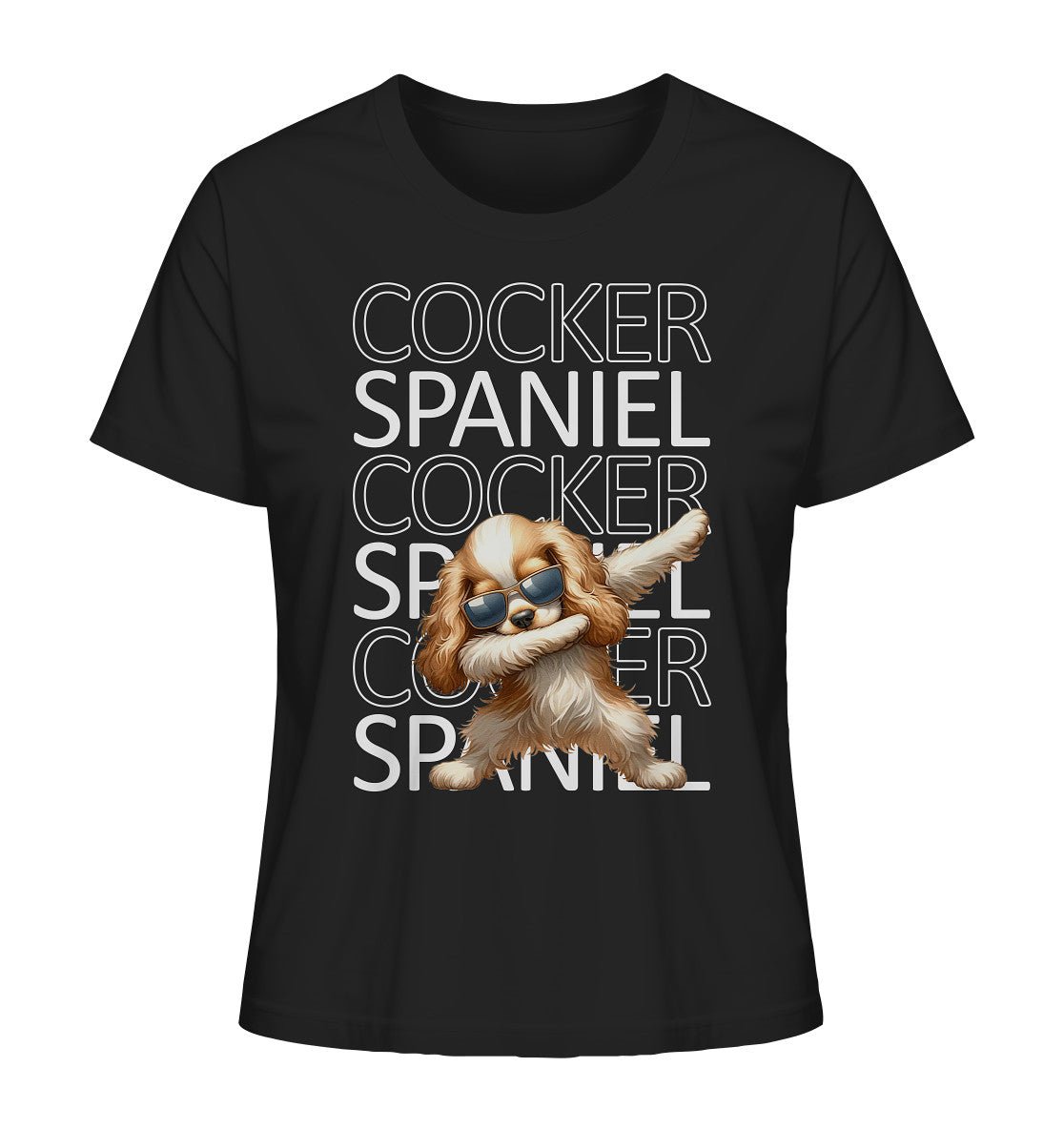 Cocker Spaniel Dab - Ladies Organic Shirt - Multitalenty