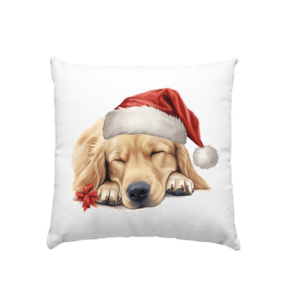 X-mas Hovawart blond - Kissen 40x40cm