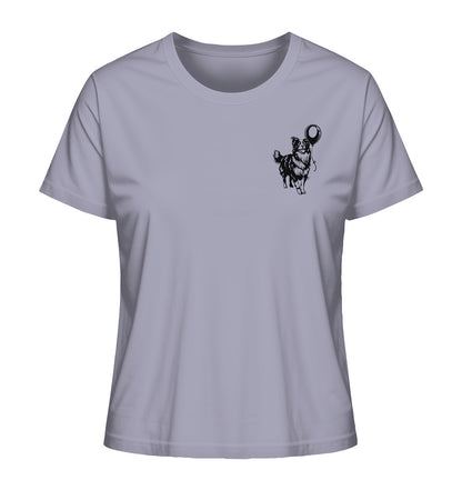 Ballon Australian Shepherd - Ladies Organic Shirt