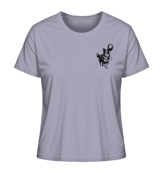 Ballon Australian Shepherd - Ladies Organic Shirt