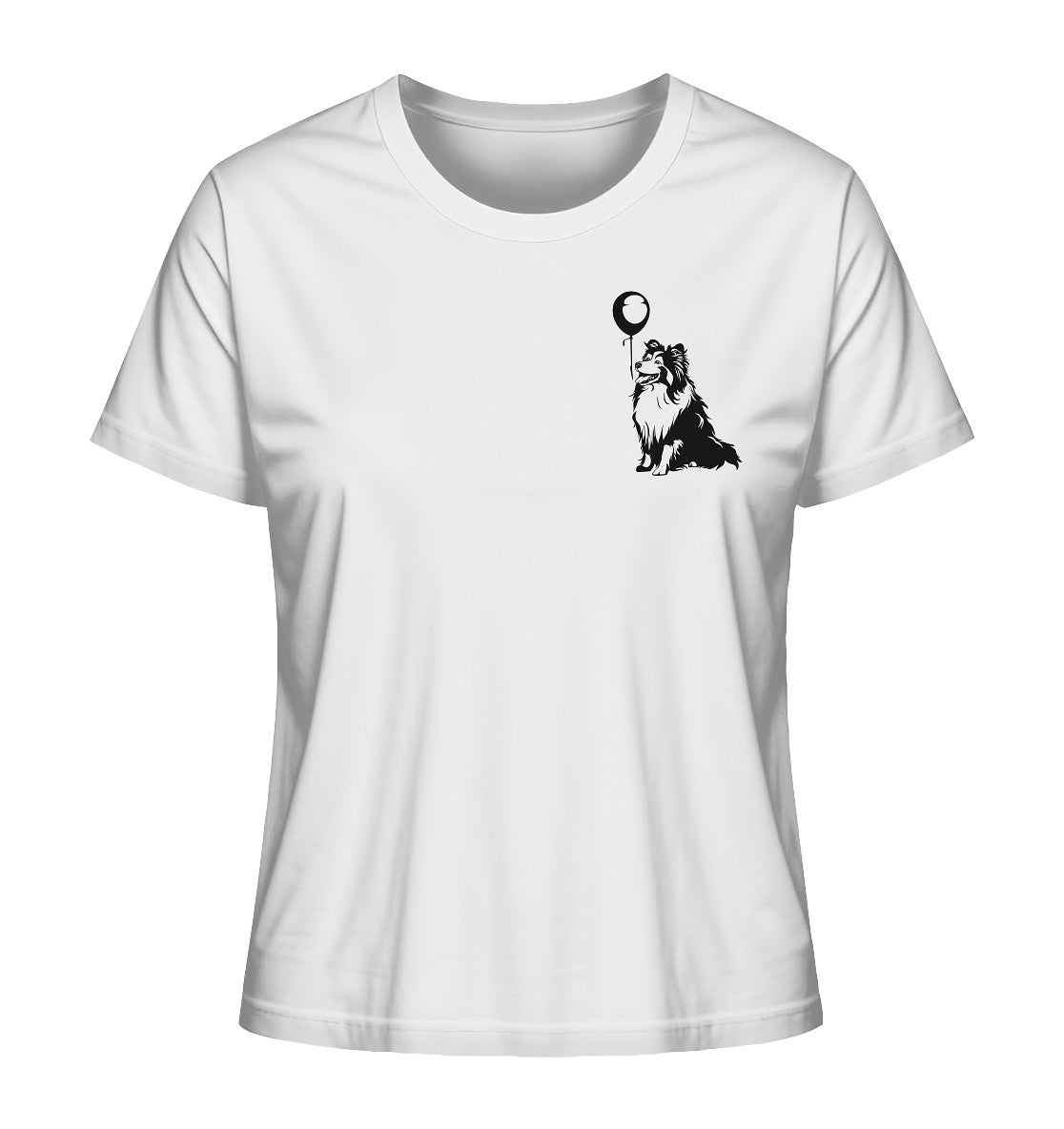 Ballon Shetland Sheepdog - Ladies Organic Shirt