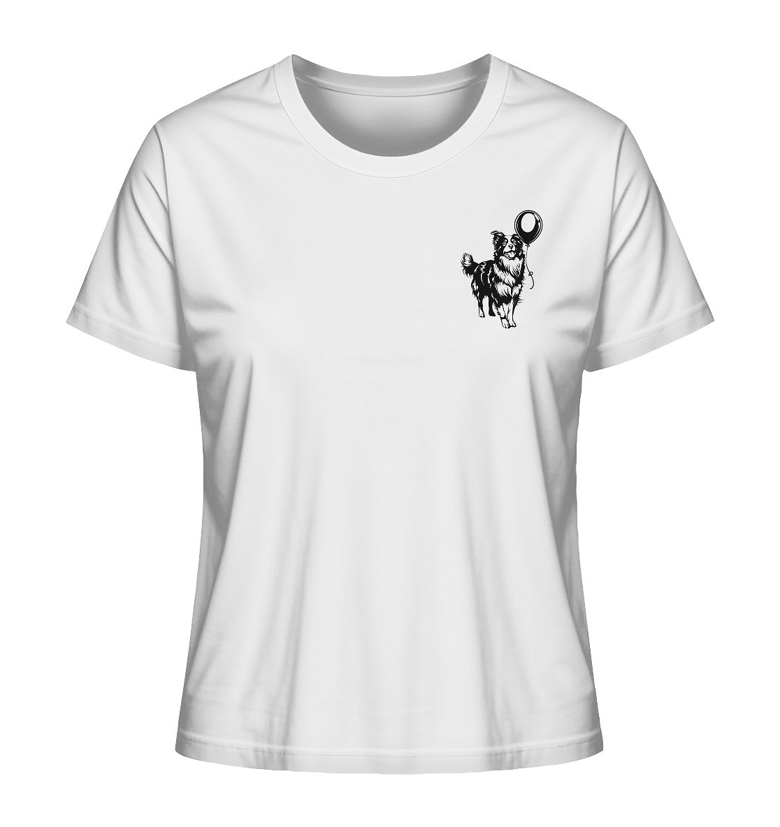 Ballon Australian Shepherd - Ladies Organic Shirt