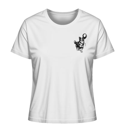 Ballon Australian Shepherd - Ladies Organic Shirt