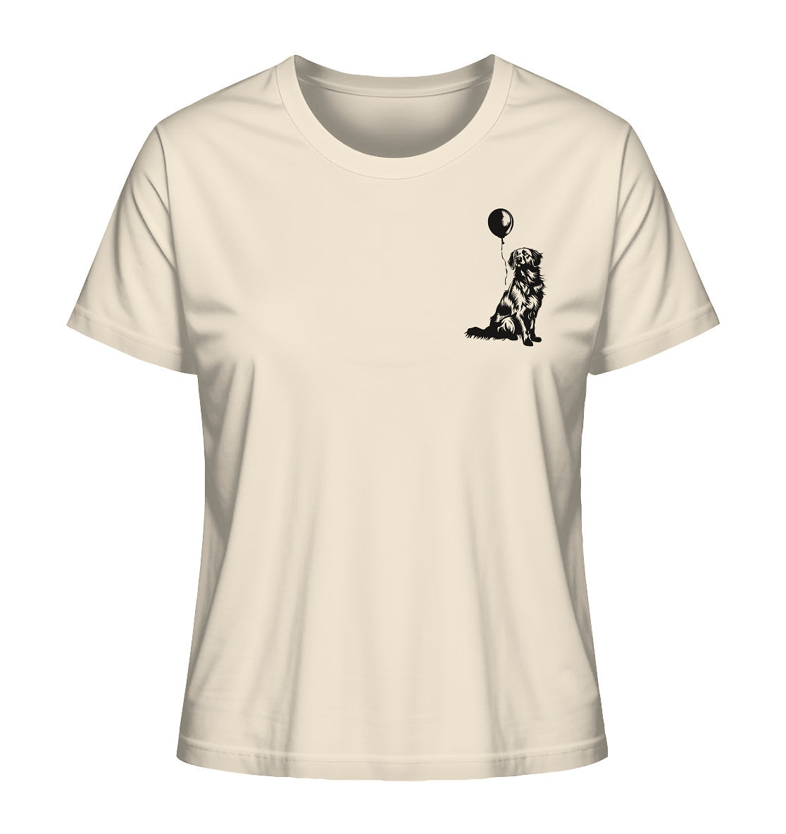 Ballon Flat Coated Retriever - Ladies Organic Shirt