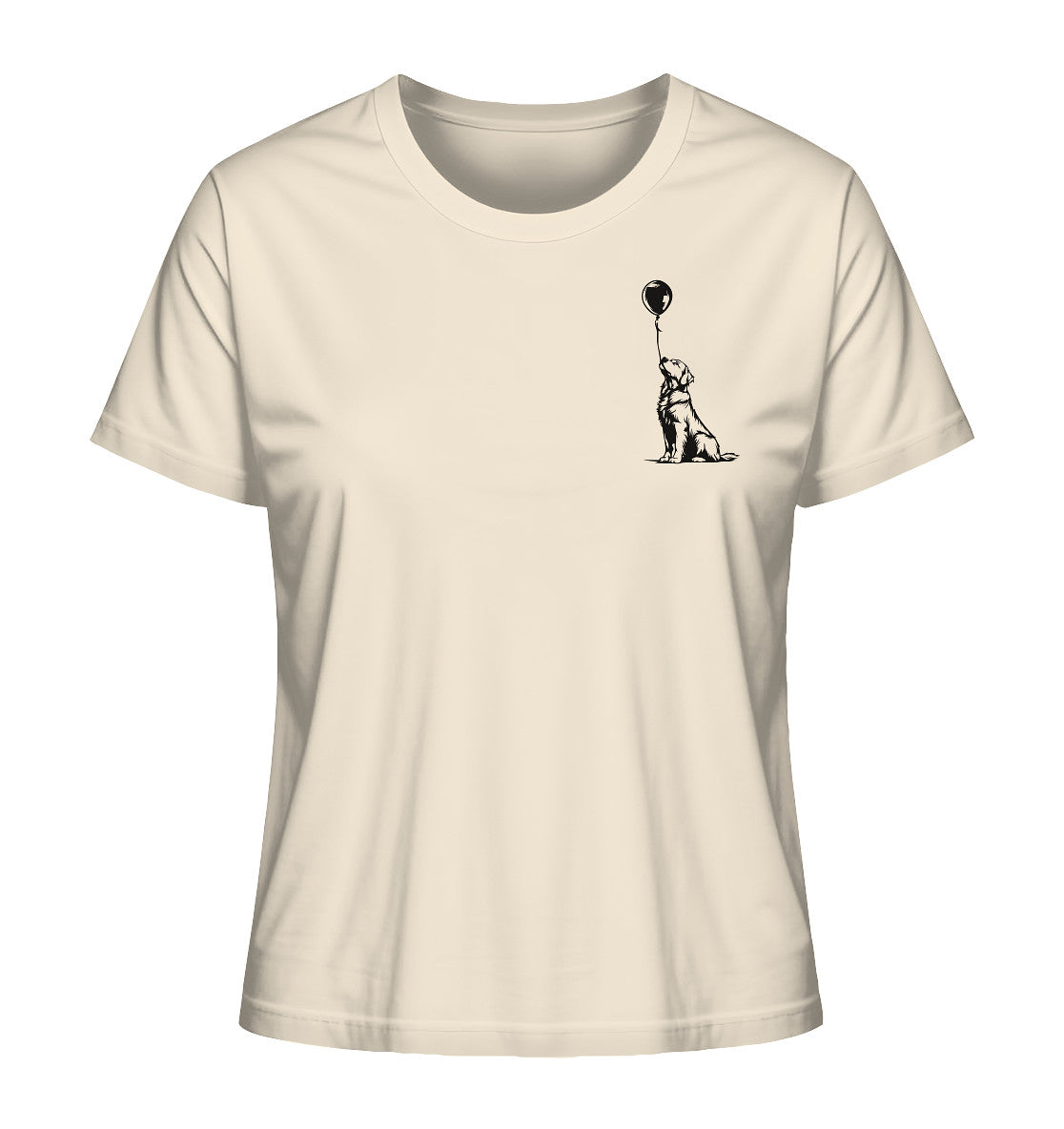 Ballon Golden Retriever - Ladies Organic Shirt