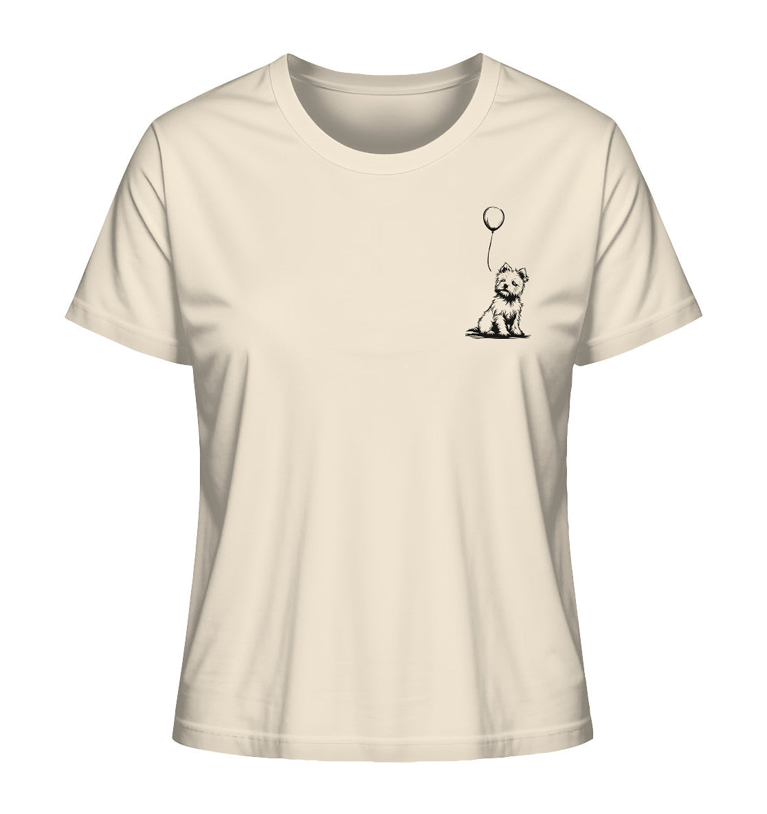 Ballon West Highland White Terrier - Ladies Organic Shirt