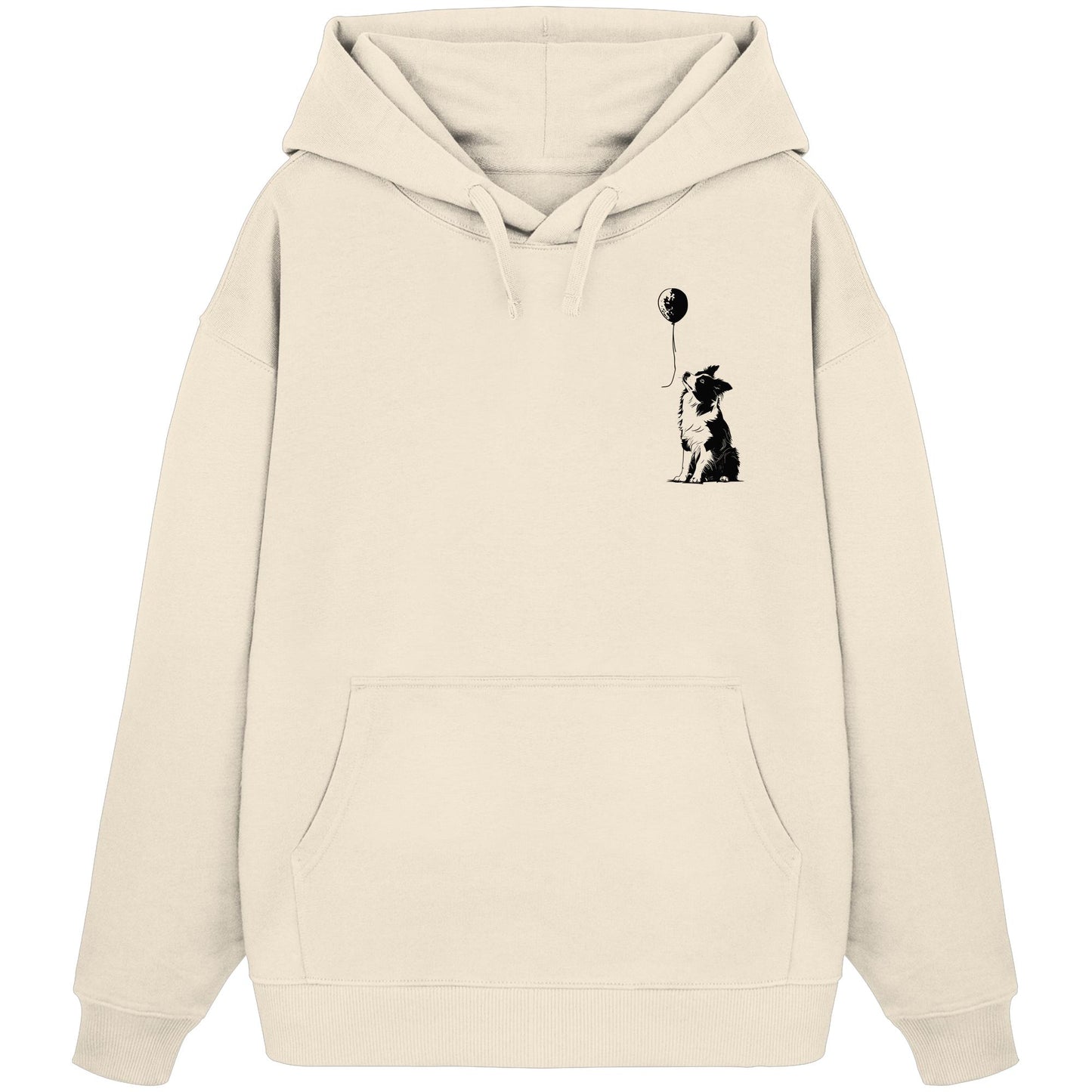 Ballon Border Collie - Organic Oversize Hoodie