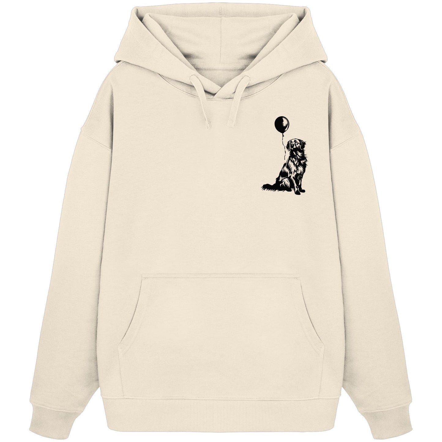 Ballon Flat Coated Retriever - Organic Oversize Hoodie