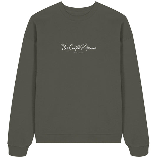 Was sonst? Flat Coated Retriever - Organic Oversize Sweatshirt