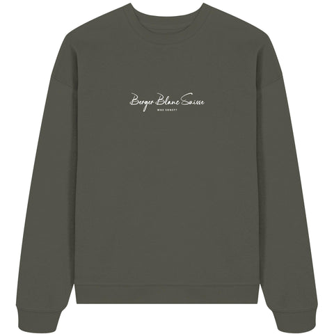 Was sonst? Berger Blanc Suisse - Organic Oversize Sweatshirt