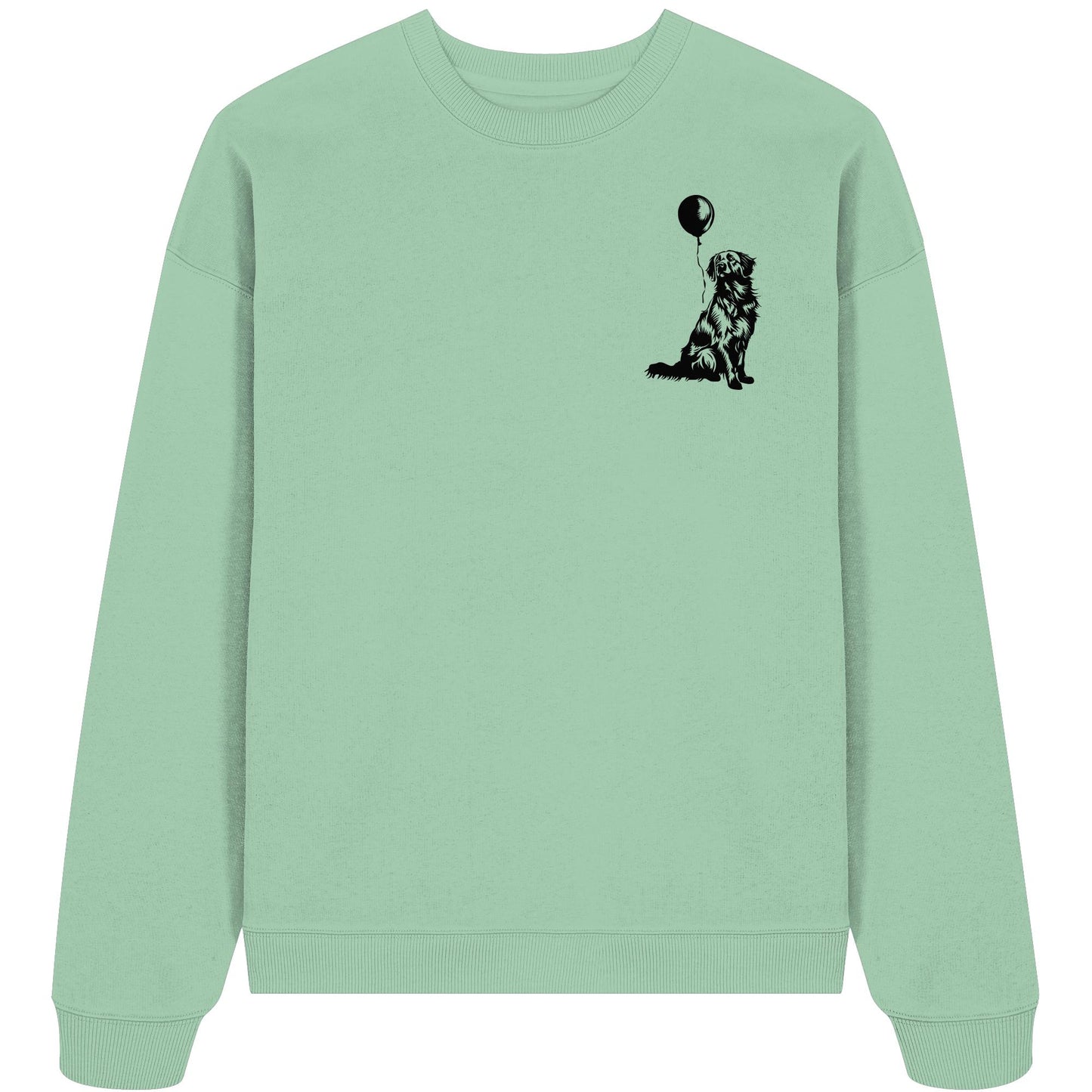 Ballon Flat Coated Retriever - Organic Oversize Sweatshirt