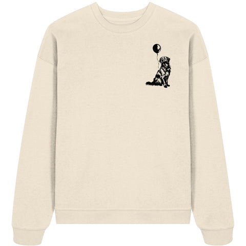 Ballon Flat Coated Retriever - Organic Oversize Sweatshirt