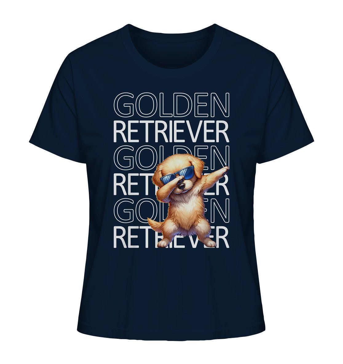 Golden Retriever Dab - Ladies Organic Shirt - Multitalenty