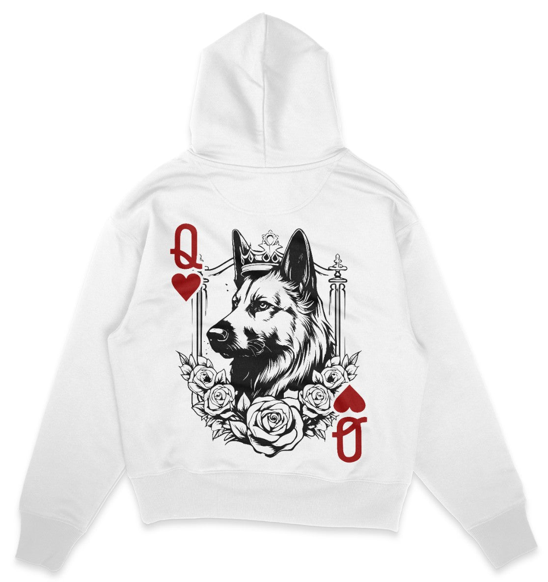 Herzkönigin Altdeutscher Schäferhund - Organic Oversize Hoodie - Multitalenty