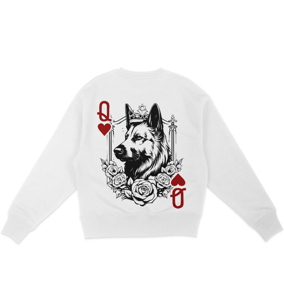 Herzkönigin Altdeutscher Schäferhund - Organic Oversize Sweatshirt - Multitalenty