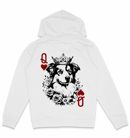 Herzkönigin Australian Shepherd - Organic Hoodie - Multitalenty