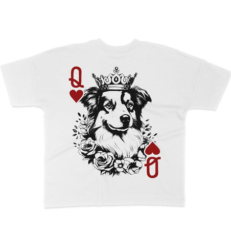 Herzkönigin Australian Shepherd - Organic Oversize Shirt - Multitalenty